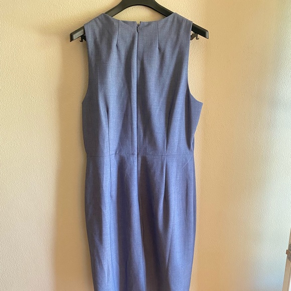 Alex Marie Sheath Denim Chambray Square Neck Business Casual Dress- NWT - Picture 8 of 9